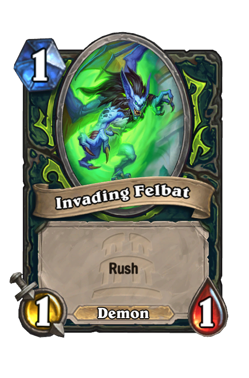 Invading Felbat Hearthstone kártya