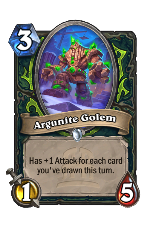 Argunite Golem Hearthstone kártya