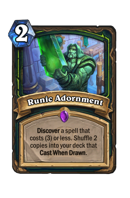 Runic Adornment Hearthstone kártya