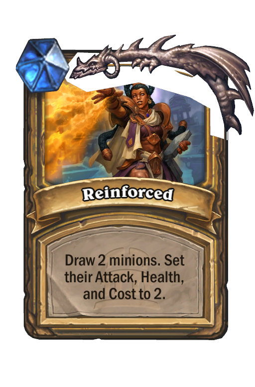 Reinforced Hearthstone kártya