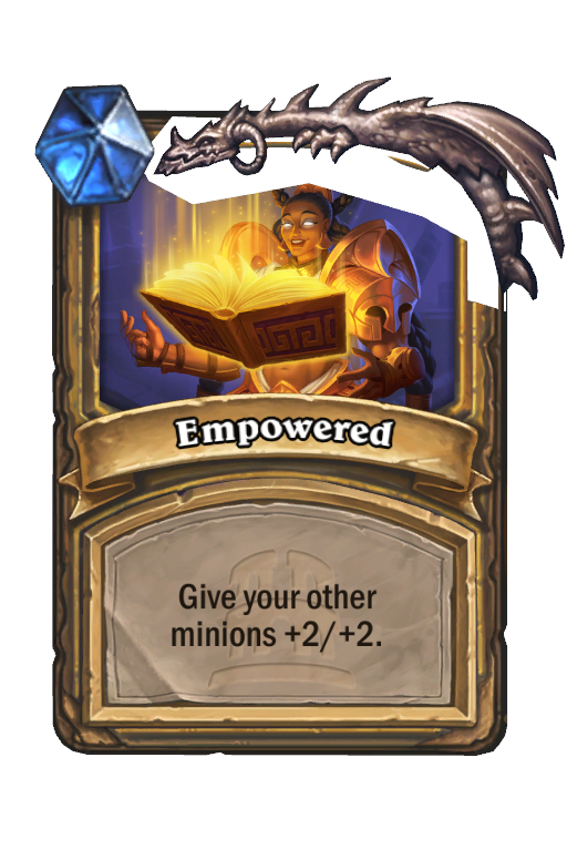 Empowered Hearthstone kártya