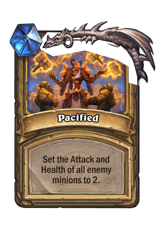 Pacified Hearthstone kártya