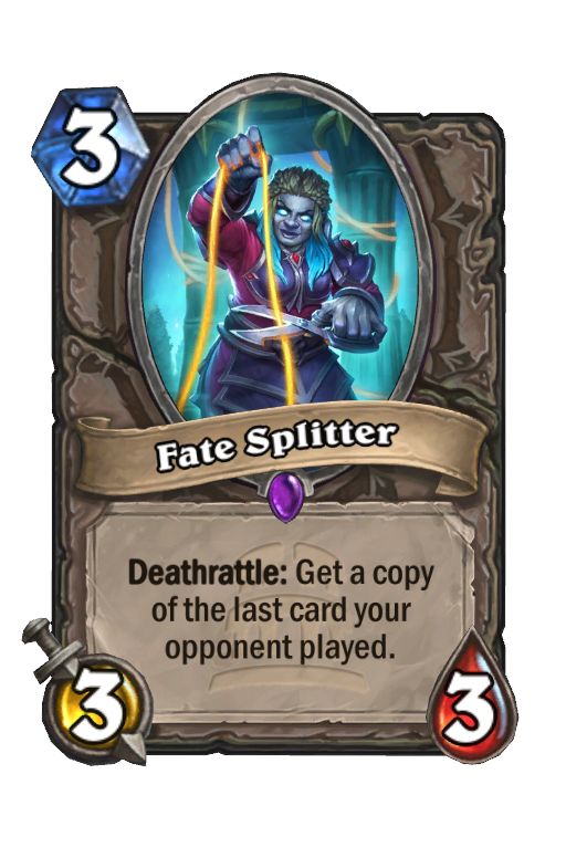 Fate Splitter Hearthstone kártya