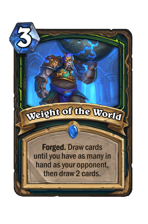Weight of the World Hearthstone kártya
