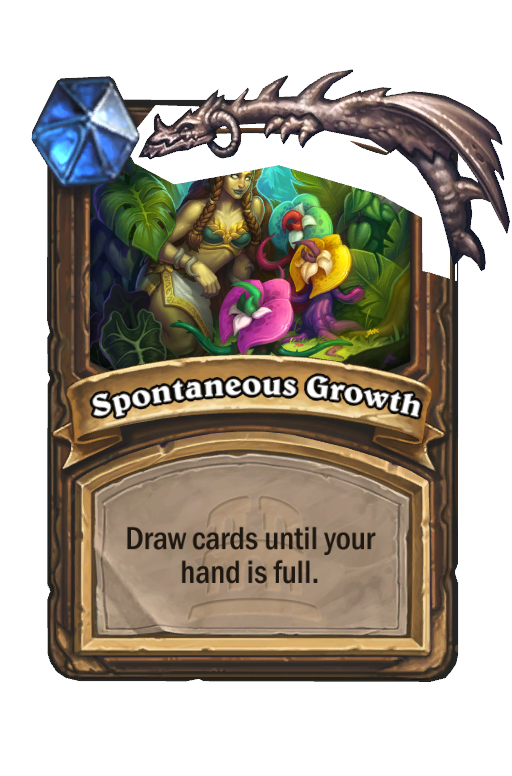 Spontaneous Growth Hearthstone kártya