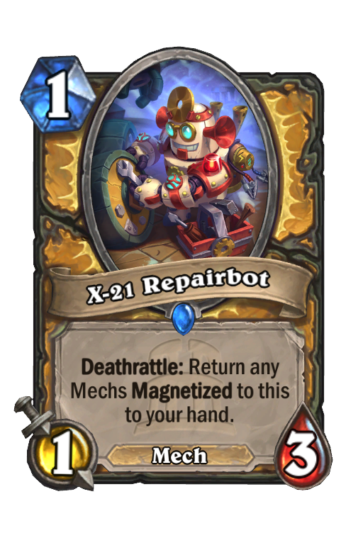 X-21 Repairbot Hearthstone kártya