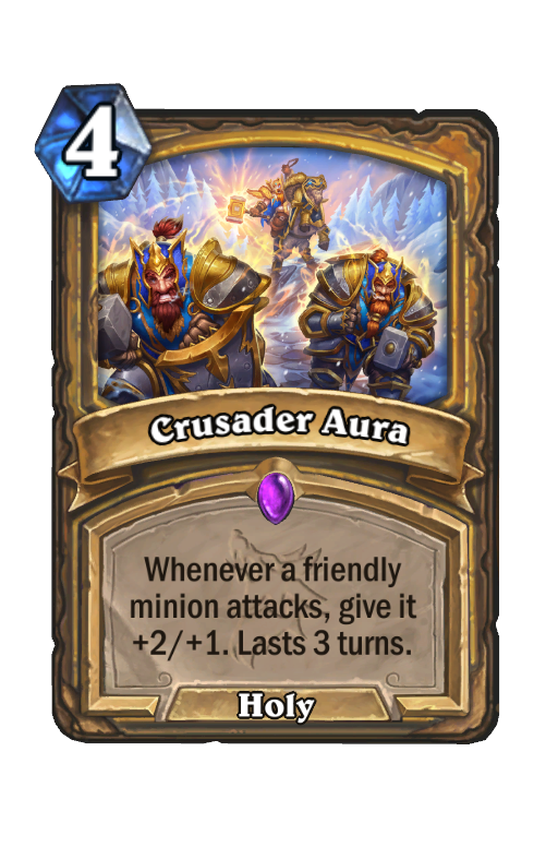 Crusader Aura Hearthstone kártya