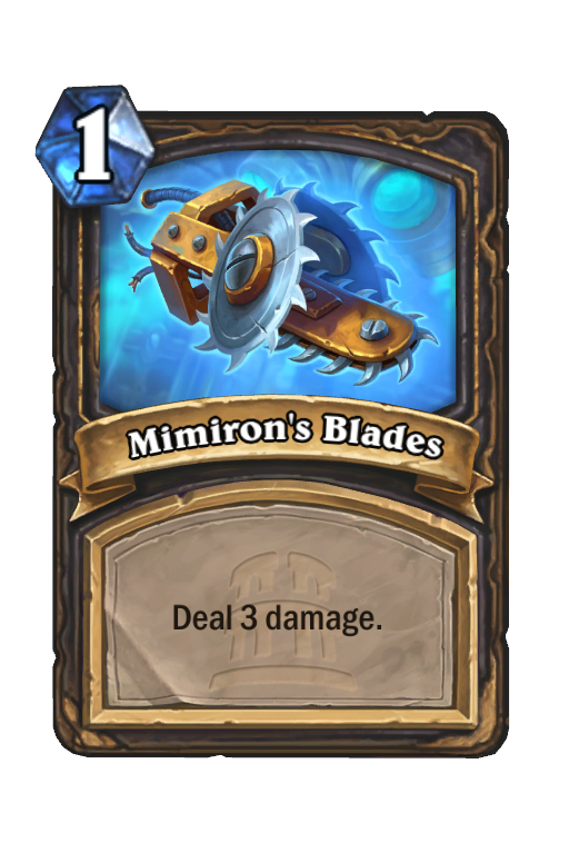 Mimiron's Blades Hearthstone kártya