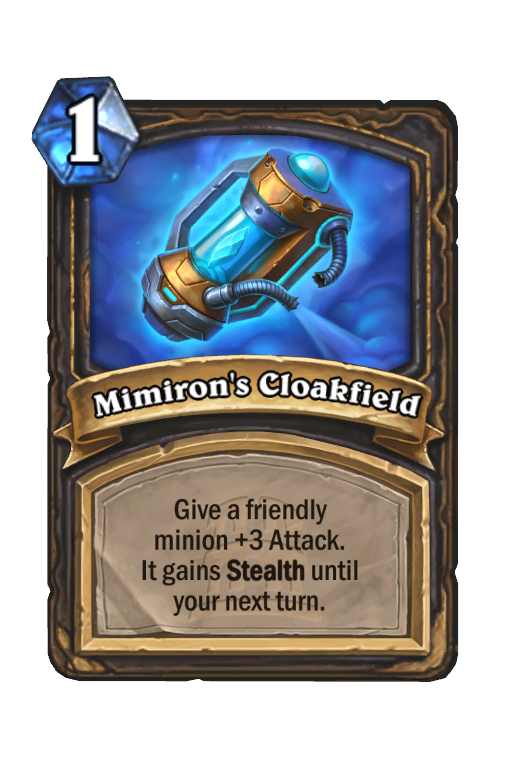 Mimiron's Cloakfield Hearthstone kártya