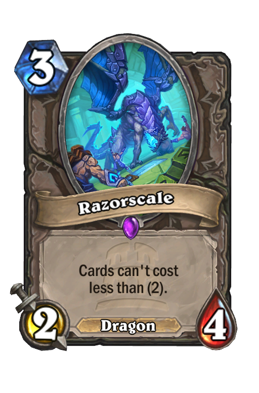 Razorscale Hearthstone kártya