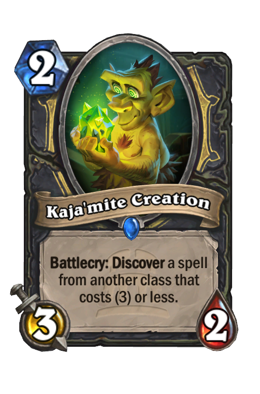 Kaja'mite Creation Hearthstone kártya
