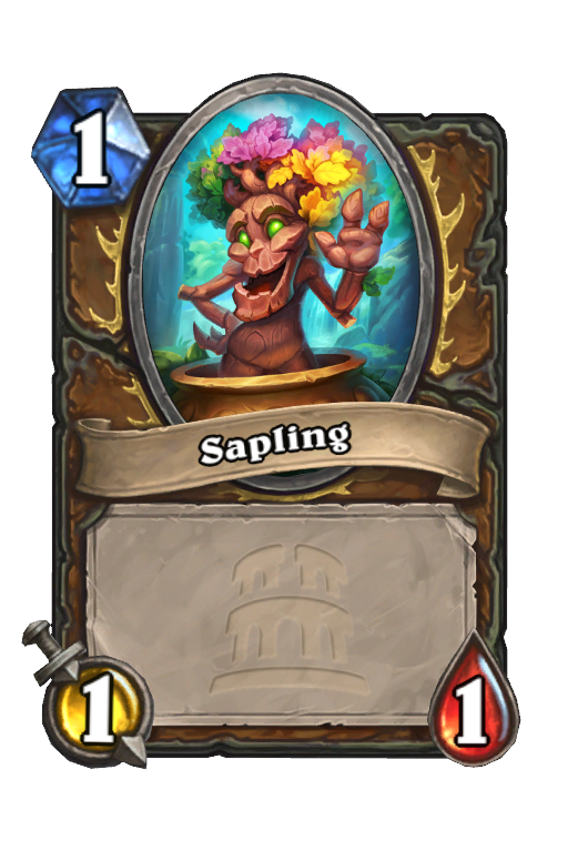 Sapling Hearthstone kártya