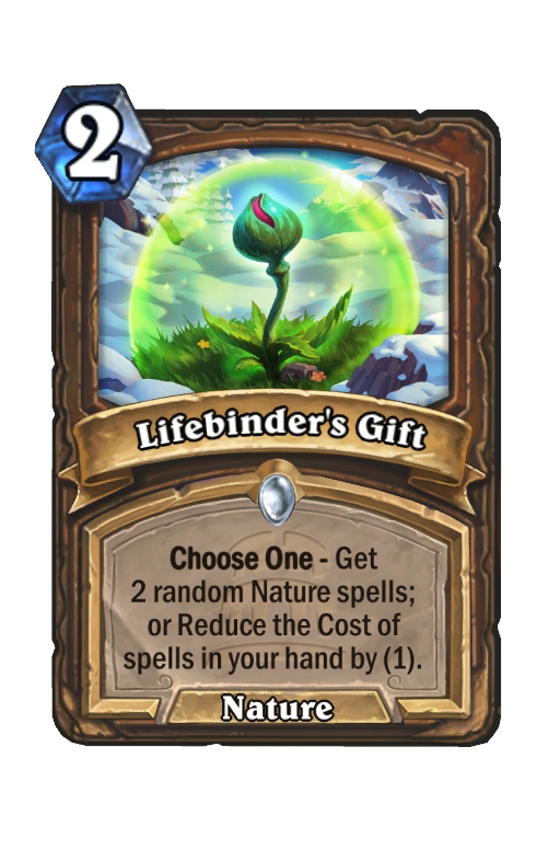 Lifebinder's Gift Hearthstone kártya