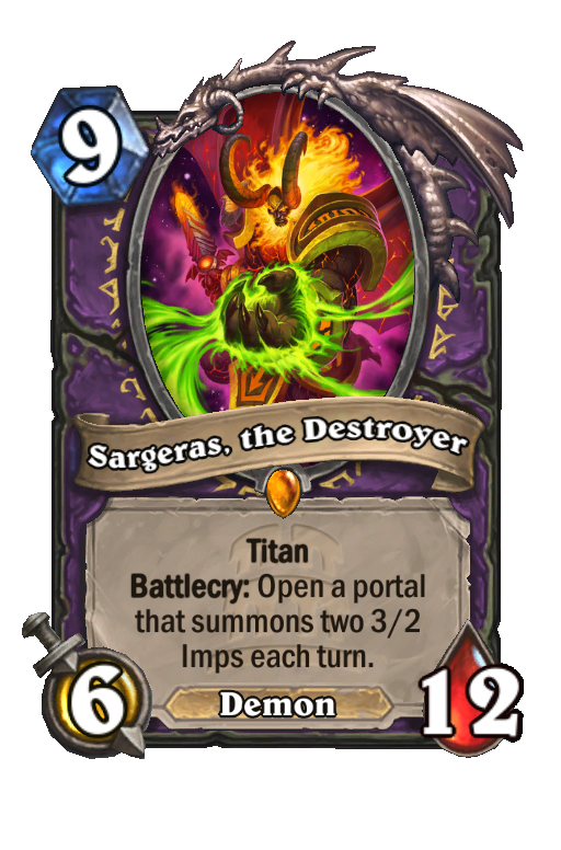 Sargeras, the Destroyer Hearthstone kártya