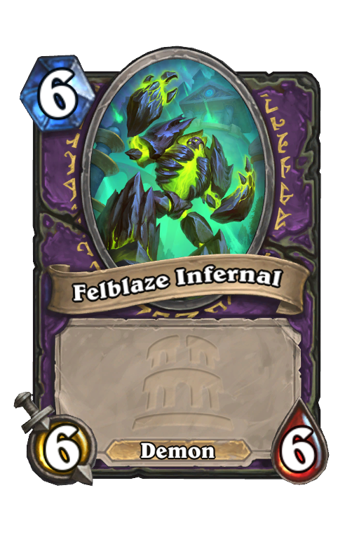 Felblaze Infernal Hearthstone kártya