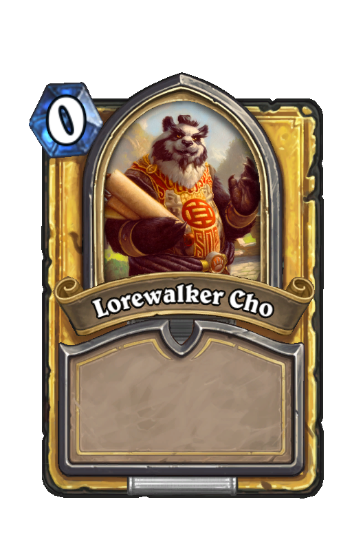 Lorewalker Cho Hearthstone kártya
