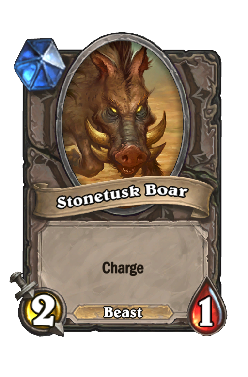 Stonetusk Boar Hearthstone kártya