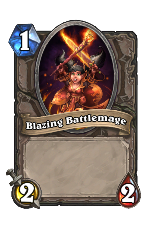 Blazing Battlemage Hearthstone kártya