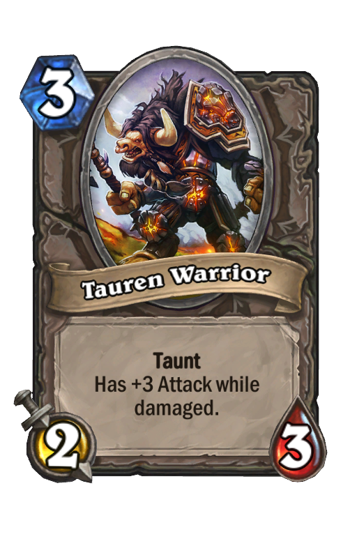 Tauren Warrior Hearthstone kártya