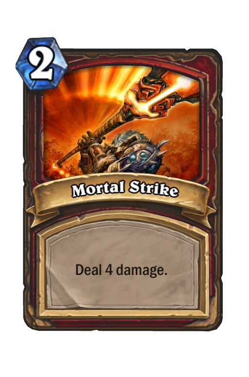 Mortal Strike Hearthstone kártya