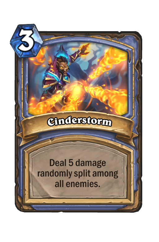Cinderstorm Hearthstone kártya