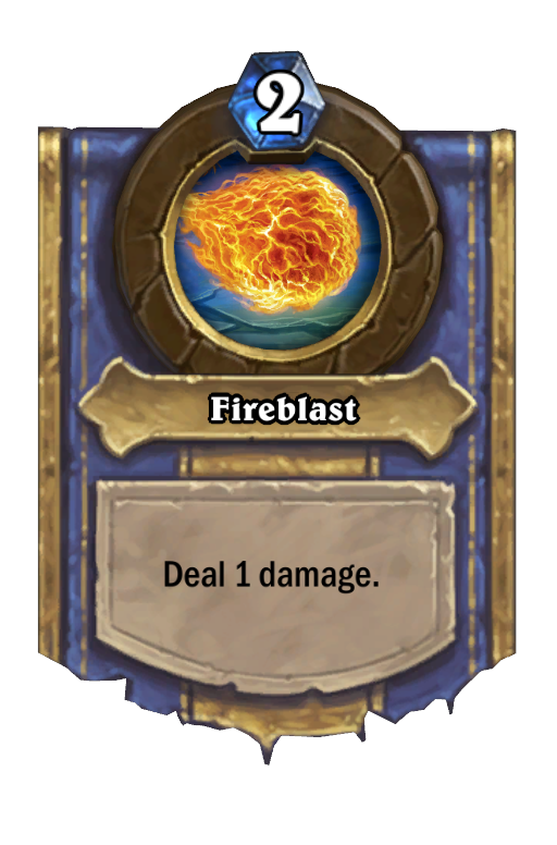 Fireblast Hearthstone kártya