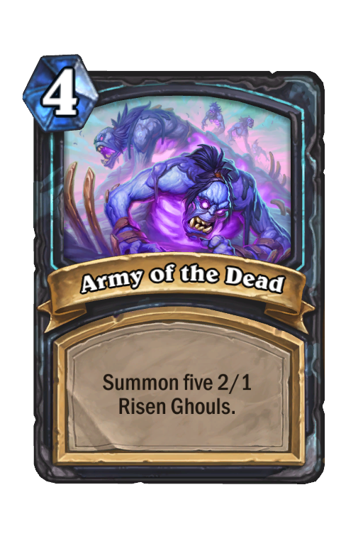 Army of the Dead Hearthstone kártya
