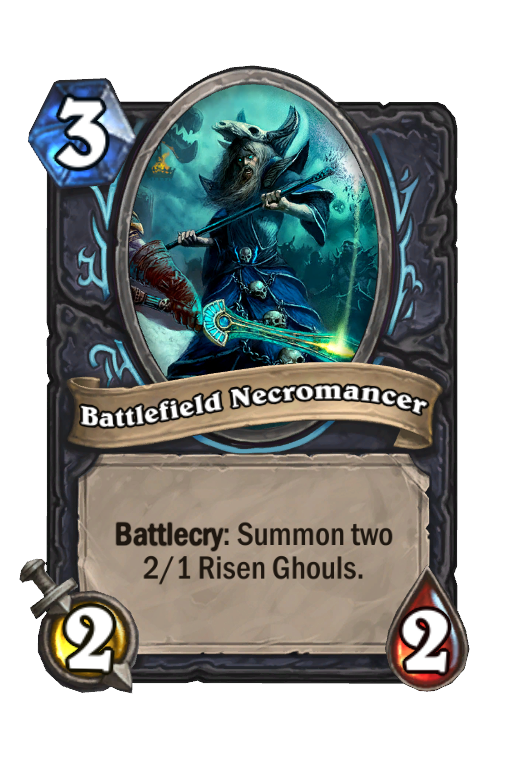 Battlefield Necromancer Hearthstone kártya