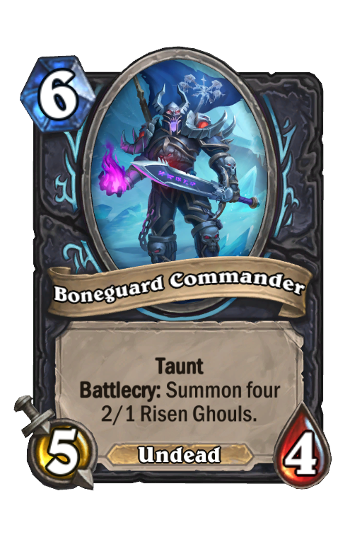 Boneguard Commander Hearthstone kártya