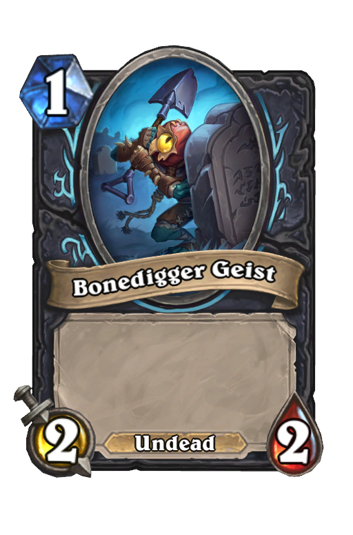 Bonedigger Geist Hearthstone kártya
