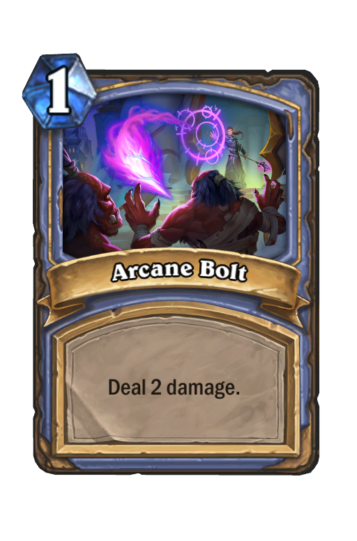 Arcane Bolt Hearthstone kártya