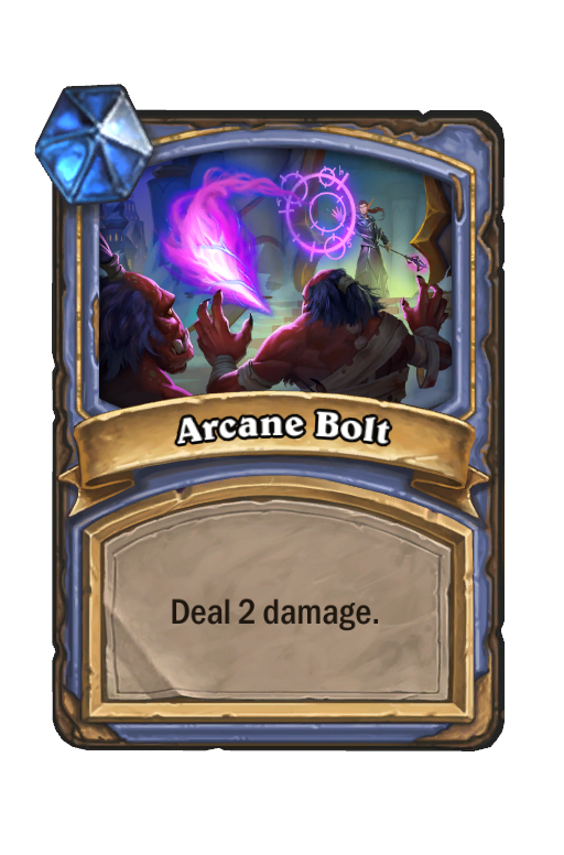 Arcane Bolt Hearthstone kártya