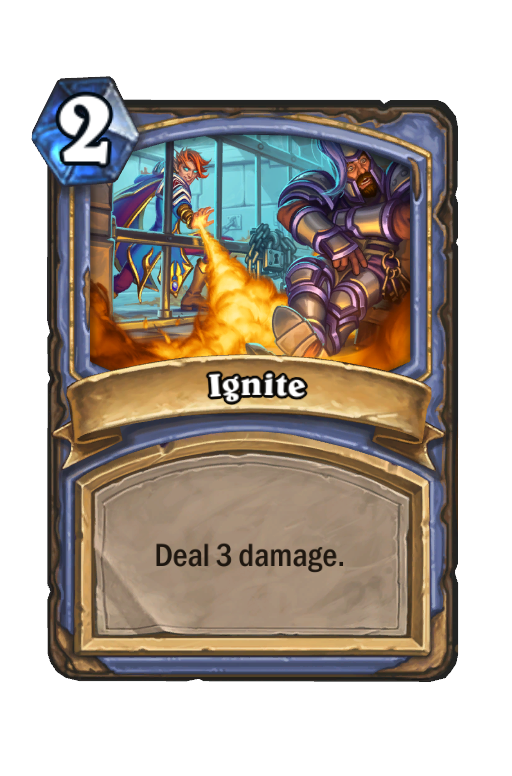 Ignite Hearthstone kártya