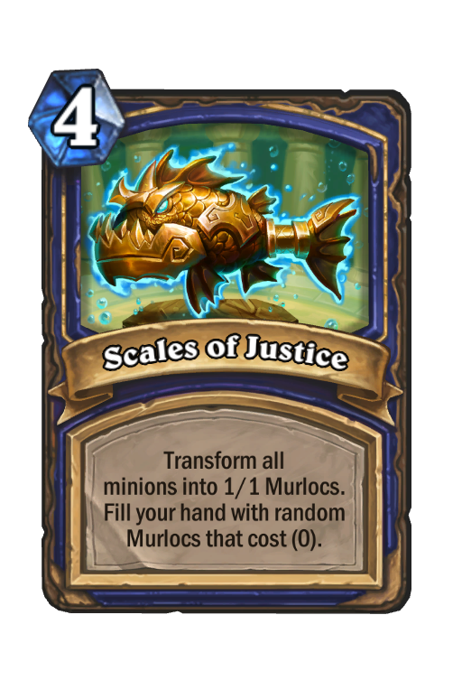 Scales of Justice Hearthstone kártya