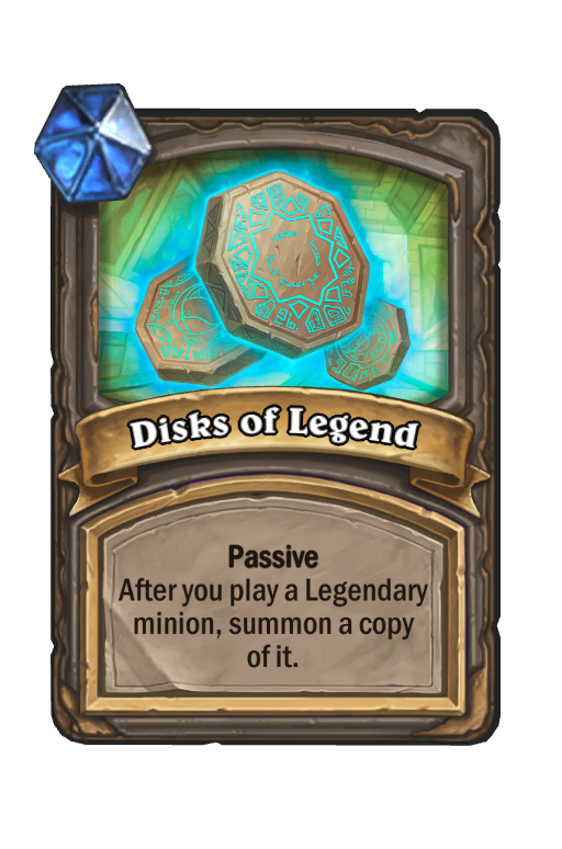 Disks of Legend Hearthstone kártya