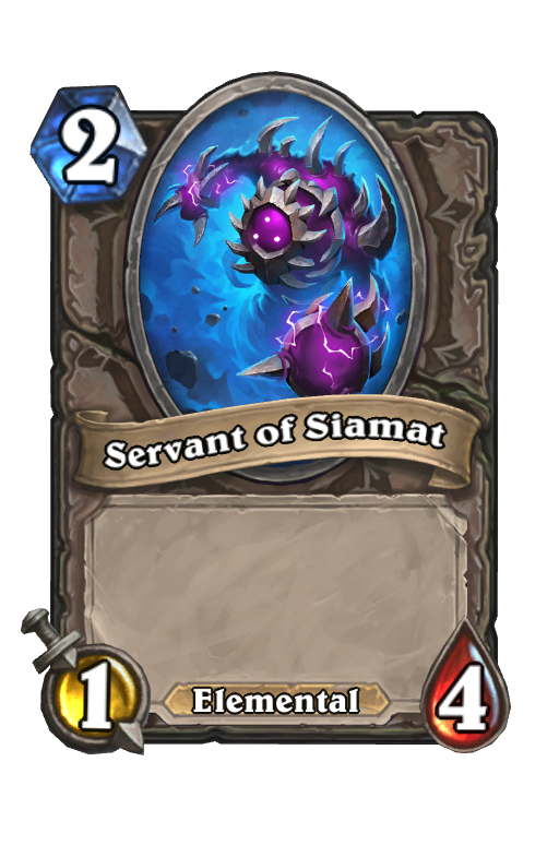 Servant of Siamat Hearthstone kártya