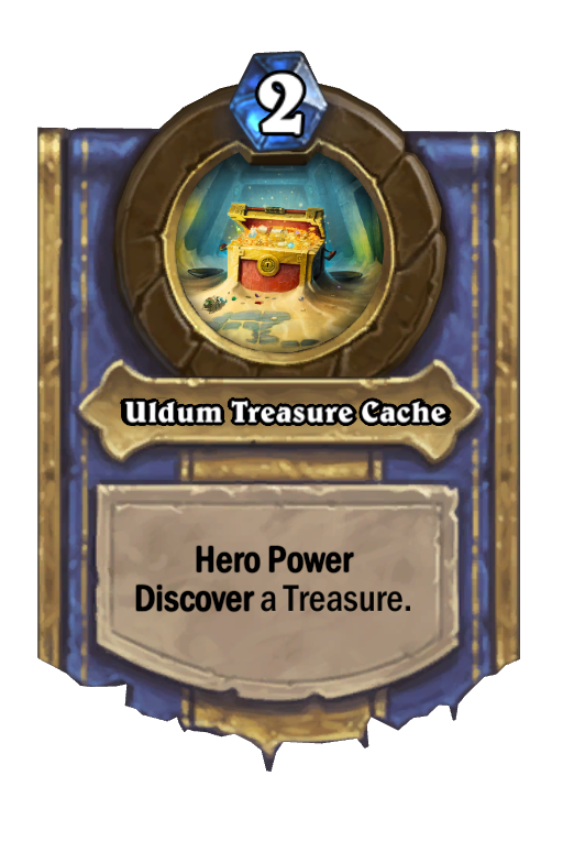 Uldum Treasure Cache Hearthstone kártya