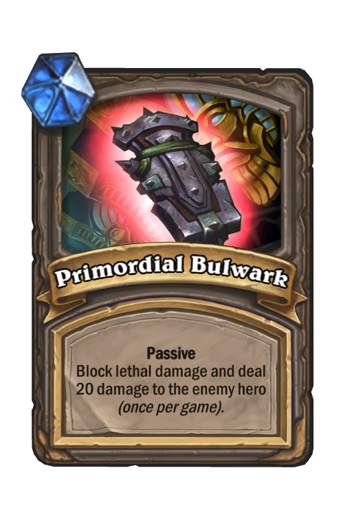 Primordial Bulwark Hearthstone kártya