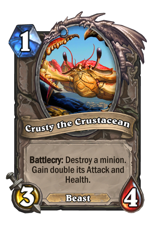 Crusty the Crustacean Hearthstone kártya