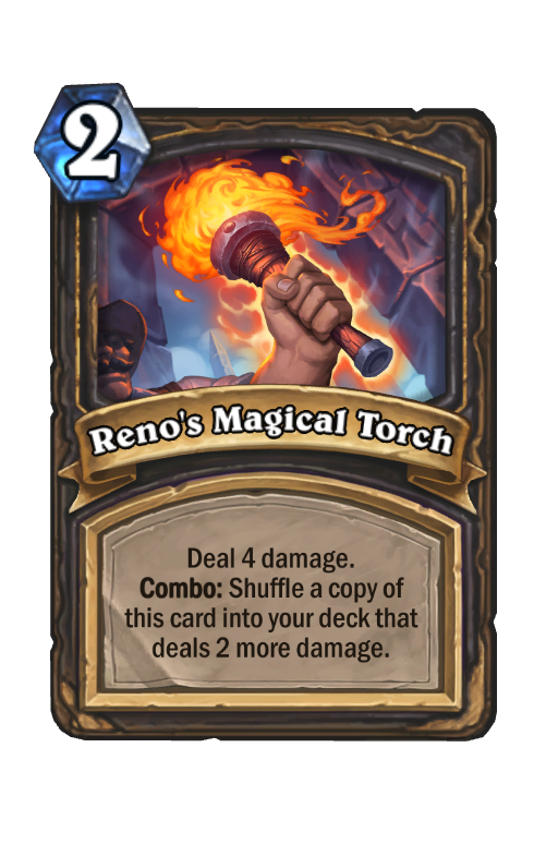Reno's Magical Torch Hearthstone kártya