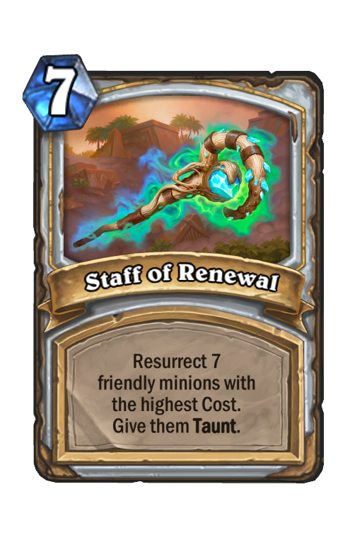 Staff of Renewal Hearthstone kártya
