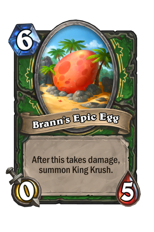 Brann's Epic Egg Hearthstone kártya
