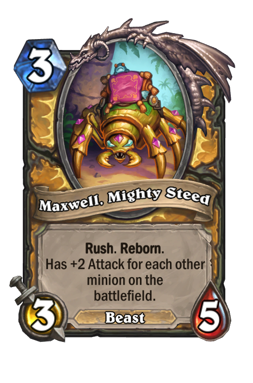 Maxwell, Mighty Steed Hearthstone kártya