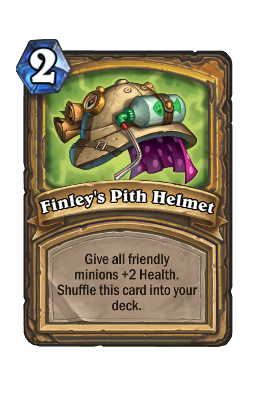 Finley's Pith Helmet Hearthstone kártya