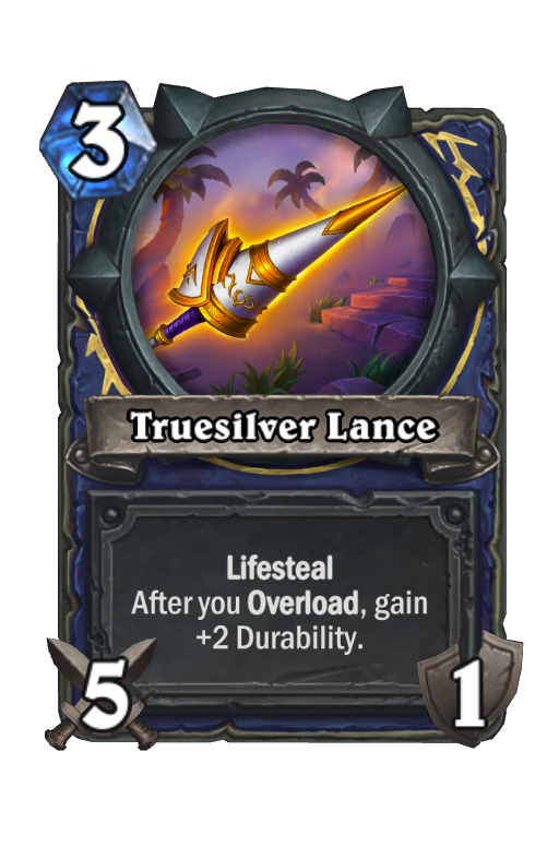 Truesilver Lance Hearthstone kártya