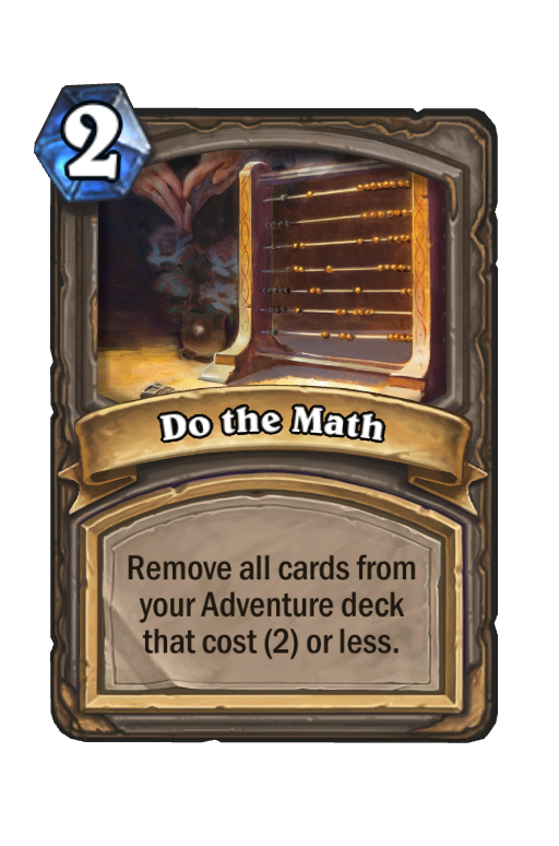 Do the Math Hearthstone kártya
