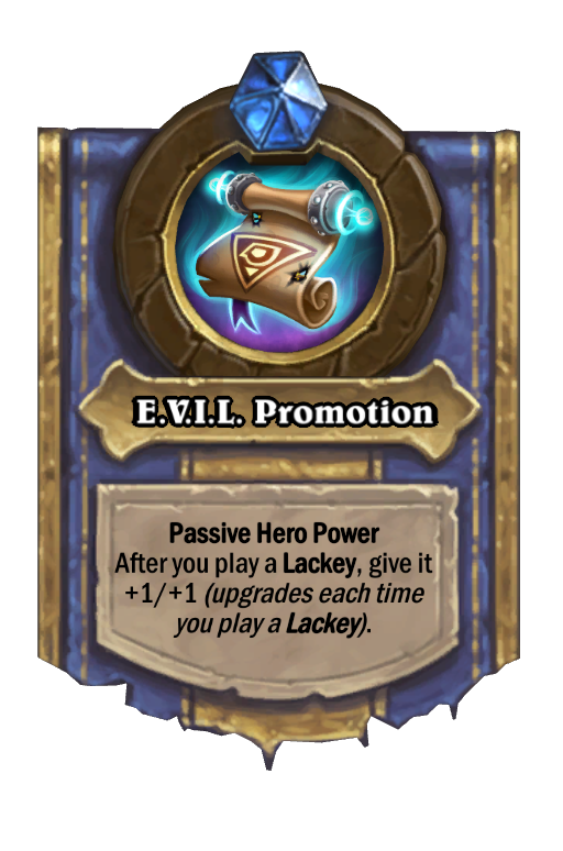 E.V.I.L. Promotion Hearthstone kártya