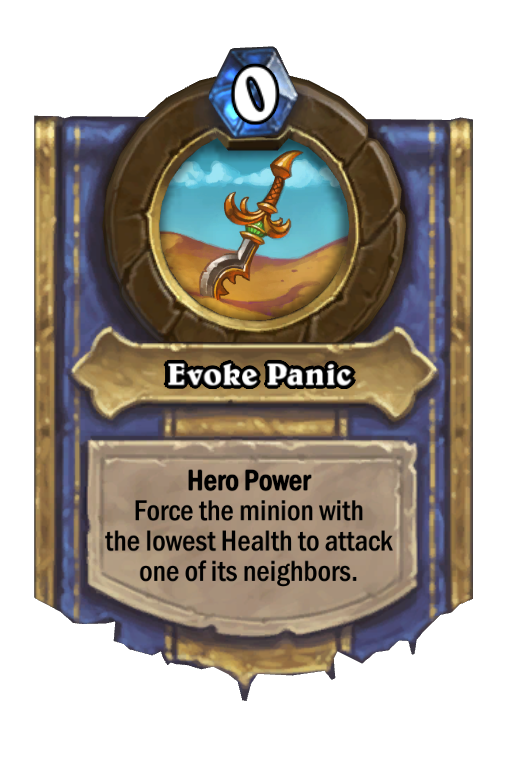 Evoke Panic Hearthstone kártya