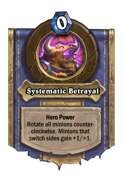 Systematic Betrayal Hearthstone kártya