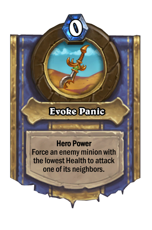 Evoke Panic Hearthstone kártya